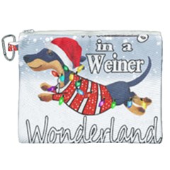 Weiner T- Shirt Walking In A Weiner Wonderland T- Shirt (1) Weiner T- Shirt Walking In A Weiner Wonderland T- Shirt Canvas Cosmetic Bag (XXL)