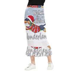 Weiner T- Shirt Walking In A Weiner Wonderland T- Shirt (1) Weiner T- Shirt Walking In A Weiner Wonderland T- Shirt Maxi Fishtail Chiffon Skirt