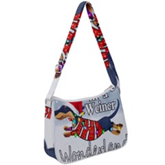 Weiner T- Shirt Walking In A Weiner Wonderland T- Shirt (1) Weiner T- Shirt Walking In A Weiner Wonderland T- Shirt Zip Up Shoulder Bag