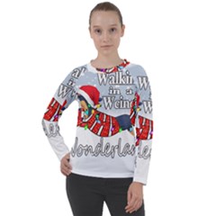 Weiner T- Shirt Walking In A Weiner Wonderland T- Shirt (1) Weiner T- Shirt Walking In A Weiner Wonderland T- Shirt Women s Long Sleeve Raglan T-Shirt