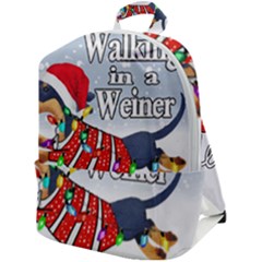 Weiner T- Shirt Walking In A Weiner Wonderland T- Shirt (1) Weiner T- Shirt Walking In A Weiner Wonderland T- Shirt Zip Up Backpack