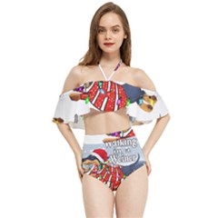 Weiner T- Shirt Walking In A Weiner Wonderland T- Shirt (1) Weiner T- Shirt Walking In A Weiner Wonderland T- Shirt Halter Flowy Bikini Set 