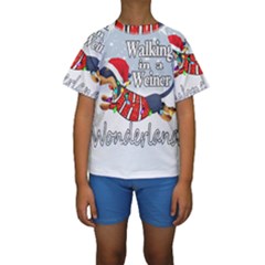 Weiner T- Shirt Walking In A Weiner Wonderland T- Shirt (1) Weiner T- Shirt Walking In A Weiner Wonderland T- Shirt Welder T- Shirt Funny Welder T- Shirt Kids  Short Sleeve Swimwear