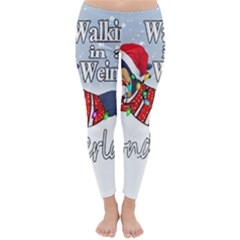 Weiner T- Shirt Walking In A Weiner Wonderland T- Shirt (1) Weiner T- Shirt Walking In A Weiner Wonderland T- Shirt Welder T- Shirt Funny Welder T- Shirt Classic Winter Leggings by ZUXUMI