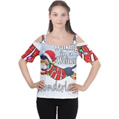 Weiner T- Shirt Walking In A Weiner Wonderland T- Shirt (1) Weiner T- Shirt Walking In A Weiner Wonderland T- Shirt Welder T- Shirt Funny Welder T- Shirt Cutout Shoulder T-Shirt