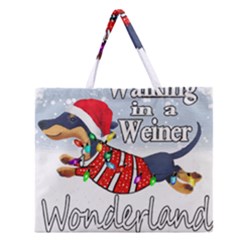 Weiner T- Shirt Walking In A Weiner Wonderland T- Shirt (1) Weiner T- Shirt Walking In A Weiner Wonderland T- Shirt Welder T- Shirt Funny Welder T- Shirt Zipper Large Tote Bag