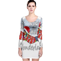 Weiner T- Shirt Walking In A Weiner Wonderland T- Shirt (1) Weiner T- Shirt Walking In A Weiner Wonderland T- Shirt Welder T- Shirt Funny Welder T- Shirt Long Sleeve Velvet Bodycon Dress