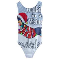 Weiner T- Shirt Walking In A Weiner Wonderland T- Shirt (1) Weiner T- Shirt Walking In A Weiner Wonderland T- Shirt Welder T- Shirt Funny Welder T- Shirt Kids  Cut-Out Back One Piece Swimsuit