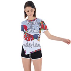 Weiner T- Shirt Walking In A Weiner Wonderland T- Shirt (1) Weiner T- Shirt Walking In A Weiner Wonderland T- Shirt Welder T- Shirt Funny Welder T- Shirt Asymmetrical Short Sleeve Sports T-Shirt