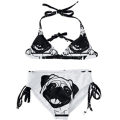 Black Pug Dog If I Cant Bring My Dog I T- Shirt Black Pug Dog If I Can t Bring My Dog I m Not Going Kids  Classic Bikini Set