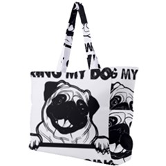 Black Pug Dog If I Cant Bring My Dog I T- Shirt Black Pug Dog If I Can t Bring My Dog I m Not Going Simple Shoulder Bag