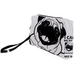 Black Pug Dog If I Cant Bring My Dog I T- Shirt Black Pug Dog If I Can t Bring My Dog I m Not Going Wristlet Pouch Bag (Small)