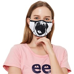 Black Pug Dog If I Cant Bring My Dog I T- Shirt Black Pug Dog If I Can t Bring My Dog I m Not Going Fitted Cloth Face Mask (Adult)