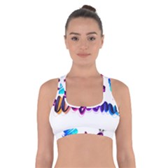 Arts Cross Back Sports Bra by Internationalstore