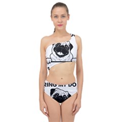 Black Pug Dog If I Cant Bring My Dog I T- Shirt Black Pug Dog If I Can t Bring My Dog I m Not Going Spliced Up Two Piece Swimsuit by EnriqueJohnson