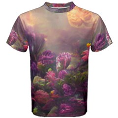 Floral Blossoms  Men s Cotton T-shirt by Internationalstore