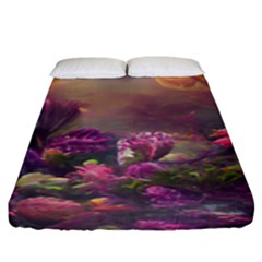 Floral Blossoms  Fitted Sheet (king Size)