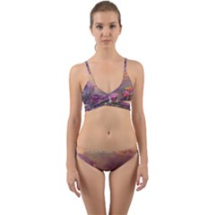 Floral Blossoms  Wrap Around Bikini Set by Internationalstore