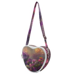 Floral Blossoms  Heart Shoulder Bag by Internationalstore