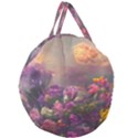 Floral Blossoms  Giant Round Zipper Tote View2