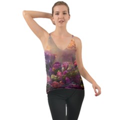 Floral Blossoms  Chiffon Cami by Internationalstore