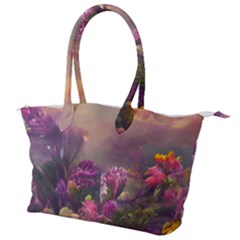 Floral Blossoms  Canvas Shoulder Bag by Internationalstore