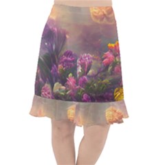 Floral Blossoms  Fishtail Chiffon Skirt by Internationalstore