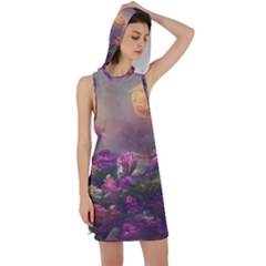 Floral Blossoms  Racer Back Hoodie Dress by Internationalstore