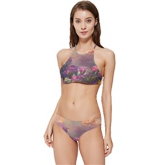Floral Blossoms  Banded Triangle Bikini Set by Internationalstore
