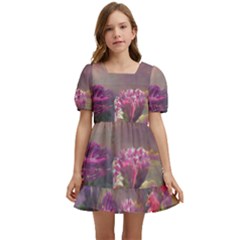 Floral Blossoms  Kids  Short Sleeve Dolly Dress by Internationalstore