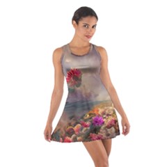 Floral Blossoms  Cotton Racerback Dress