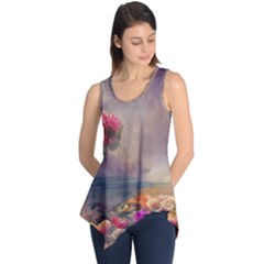 Floral Blossoms  Sleeveless Tunic by Internationalstore