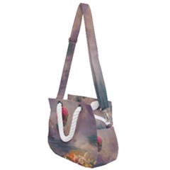 Floral Blossoms  Rope Handles Shoulder Strap Bag by Internationalstore