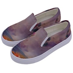 Floral Blossoms  Kids  Canvas Slip Ons by Internationalstore