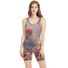 Floral Blossoms  Women s Wrestling Singlet by Internationalstore