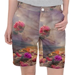 Floral Blossoms  Women s Pocket Shorts by Internationalstore