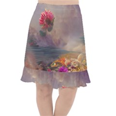 Floral Blossoms  Fishtail Chiffon Skirt by Internationalstore