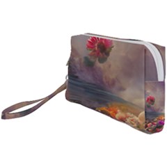 Floral Blossoms  Wristlet Pouch Bag (small)