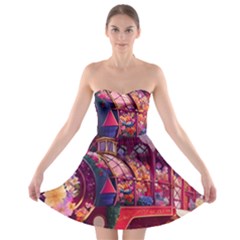 Fantasy  Strapless Bra Top Dress by Internationalstore
