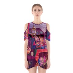 Fantasy  Shoulder Cutout One Piece Dress by Internationalstore