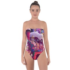 Fantasy  Tie Back One Piece Swimsuit by Internationalstore