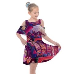 Fantasy  Kids  Shoulder Cutout Chiffon Dress by Internationalstore