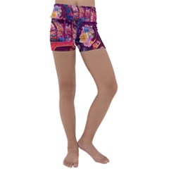 Fantasy  Kids  Lightweight Velour Yoga Shorts by Internationalstore