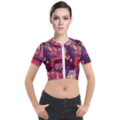 Fantasy  Short Sleeve Cropped Jacket by Internationalstore