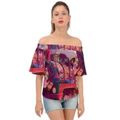 Fantasy  Off Shoulder Short Sleeve Top by Internationalstore