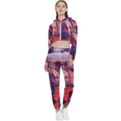 Fantasy  Cropped Zip Up Lounge Set by Internationalstore