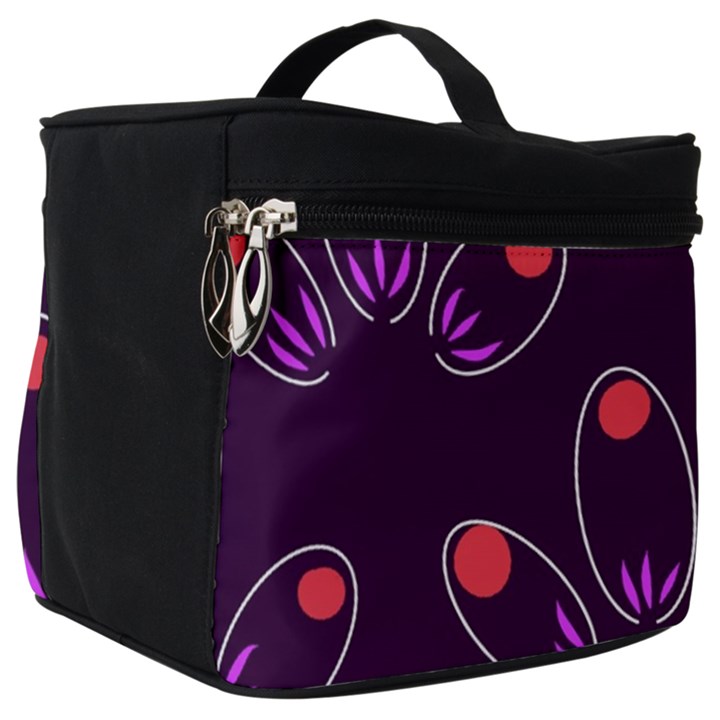 Petal Dot Seamless Pattern Make Up Travel Bag (Big)