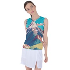 Mountain Mount Fuji Women s Sleeveless Sports Top by Pakjumat