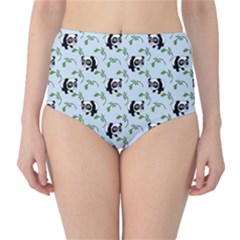 Animal Panda Bamboo Seamless Pattern Classic High-waist Bikini Bottoms by Pakjumat