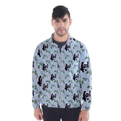 Animal Panda Bamboo Seamless Pattern Men s Windbreaker